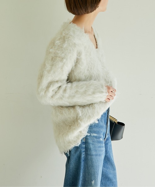 「GALLARDAGALANTE」 長袖ニット FREE ブラウン レディース_画像5