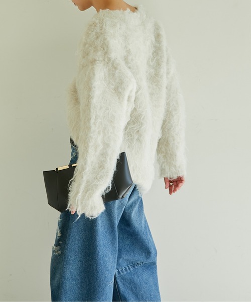 「GALLARDAGALANTE」 長袖ニット FREE ブラウン レディース_画像6