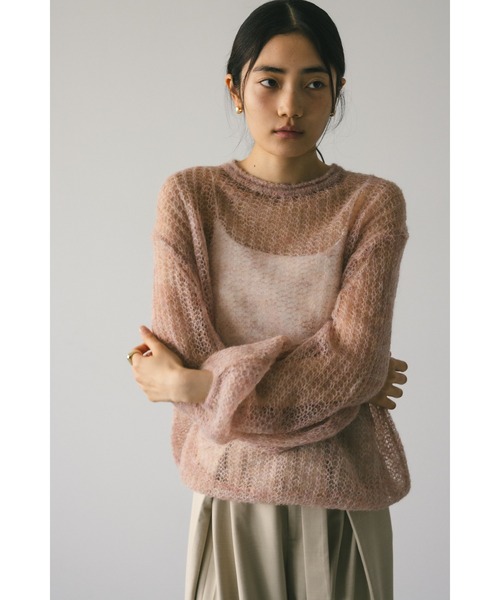 「STYLEMIXER」 長袖ニット FREE グレー レディース_画像6