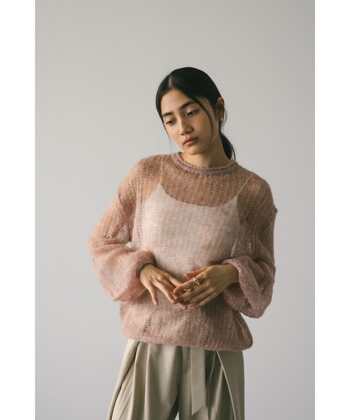 「STYLEMIXER」 長袖ニット FREE グレー レディース_画像7