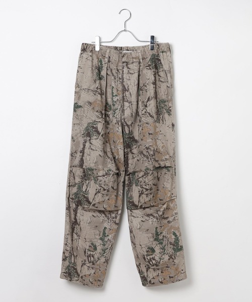 BAYFLOW（ベイフロー） パンツ リーフカモ柄パラシュートパンツ メンズ