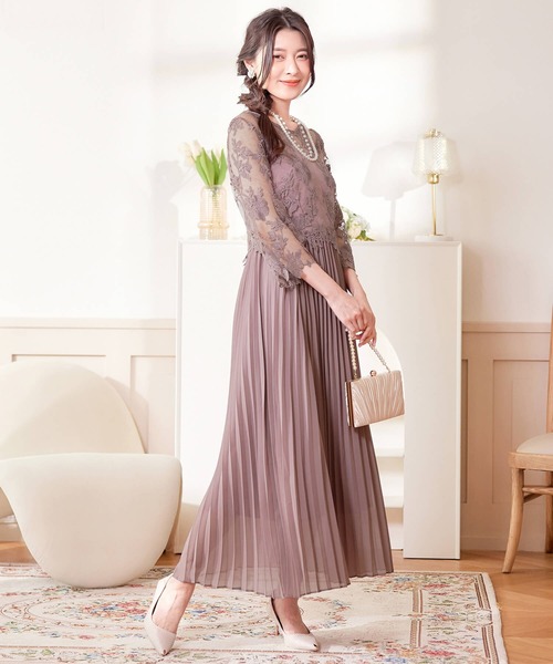 「Cinderella」 7分袖ワンピース SMALL ブラウン レディース_画像2