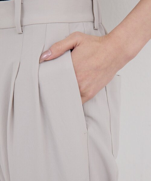パンツ ライトジャージーテーパードパンツ レディースの画像