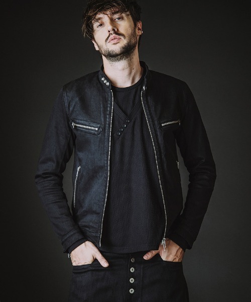 NO ID.（ノーアイディー） 革ジャン ライダース mj11369-コーティング