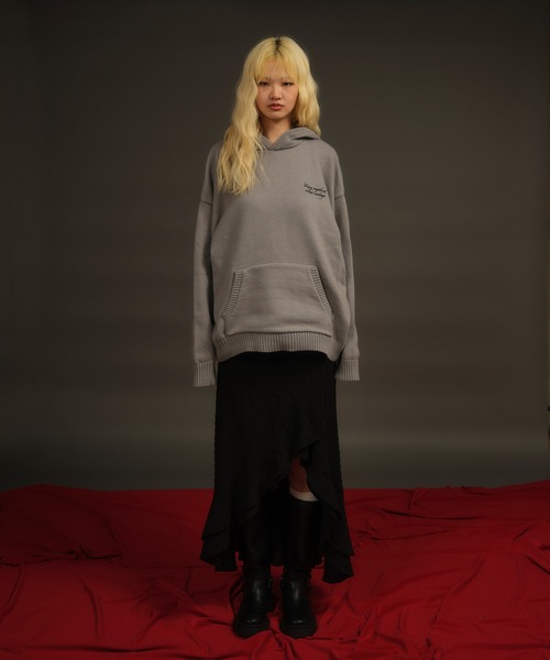 「ACLENT」 プルオーバーパーカー FREE ブラック レディース_画像6