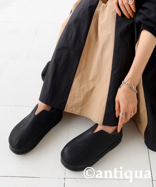 「antiqua」 シューズ LL ブラック レディース_画像7