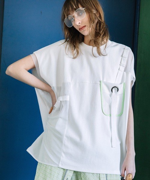 AULA AILA（アウラ アイラ） tシャツ メッシュポケットトップス