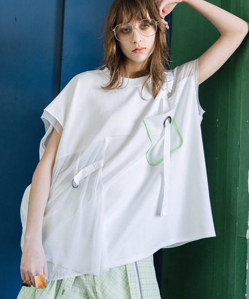 AULA AILA（アウラ アイラ） tシャツ メッシュポケットトップス