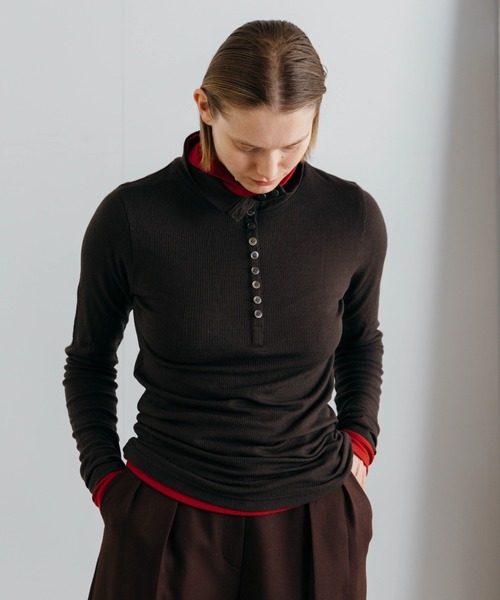 CREDONA（クレドナ） tシャツ HENRY HIGH NECK TOPS/ヘンリー