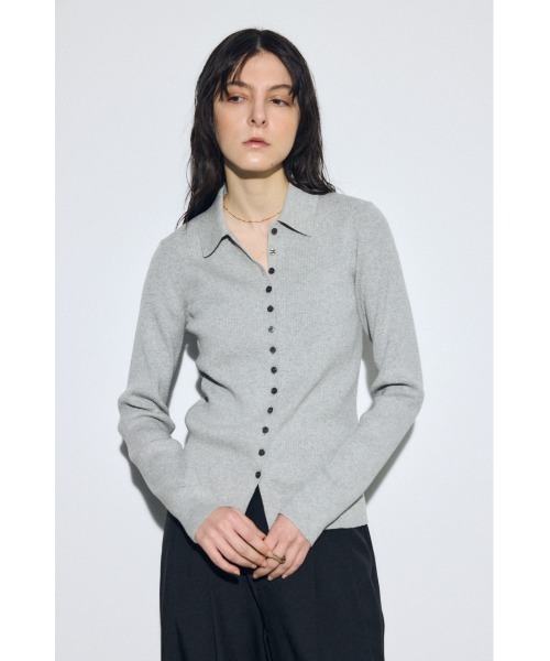 plage エリツキニット　襟付きニット　ニット AZUL BY MOUSSY（アズールバイマウジー） ニット セーター エリツキ