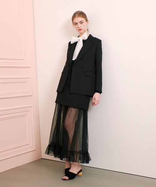 「LOULOU WILLOUGHBY」 長袖カットソー 2 ブラック レディース_画像8