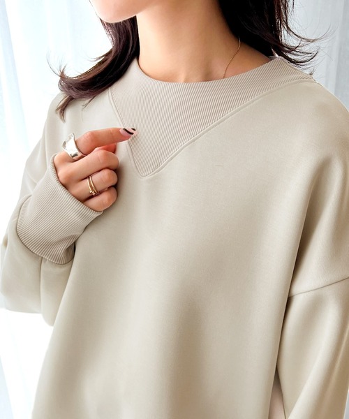 「Java」 長袖カットソー X-LARGE グレイッシュブルー レディース_画像6