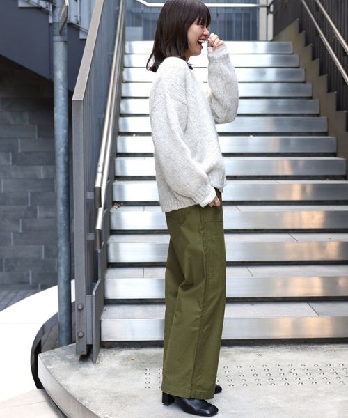 「JOURNAL STANDARD relume」 カーゴパンツ 38 ネイビー レディース_画像4