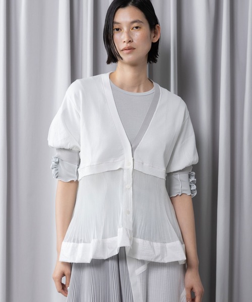 新品marechal terreマルシャルテルフリンジオーバーニット ホワイト MARECHAL TERRE（マルシャルテル）｜Twist Design Tops｜ZMT263CT204