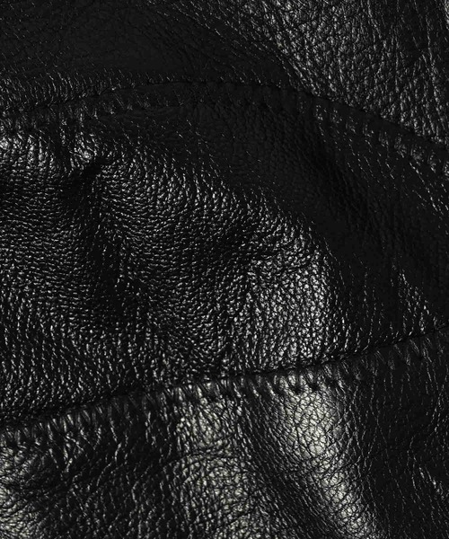 ブルゾン アウター many men many mind/PATCHWORK LEATHERカーコート メンズ レディースの画像