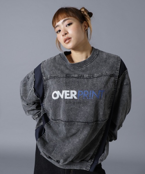 over print（オーバープリント） tシャツ overprint/オーバープリント