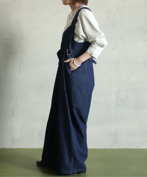 サロペット・オーバーオール・オールインワン ritsuko karita 20AW jumpsuit サロペット オーバーオール ワンショルダーサロペット レディース