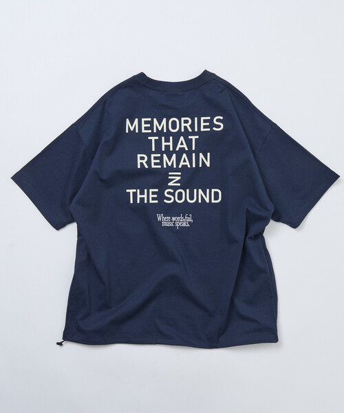 【ダークブルー】ステンシルバックプリントTシャツ ラコステ LACOSTE ステンシルバックプリントTシャツ （ダークブルー