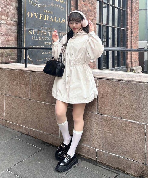 「one after another NICE CLAUP」 マウンテンパーカー FREE アイボリー レディース_画像9