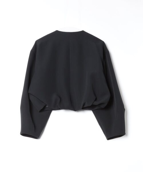 「MARW UNITED ARROWS」 ノーカラージャケット FREE ブラック レディース_画像3