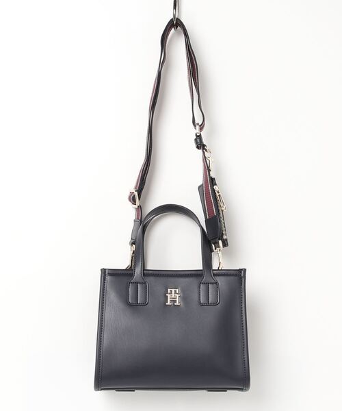   トミーヒルフィガー 2WAYバッグ  PVC    ネイビー レディース / 241015000872 TOMMY HILFIGER（トミー・ヒルフィガー） 2WAYバッグ FREE ネイビー