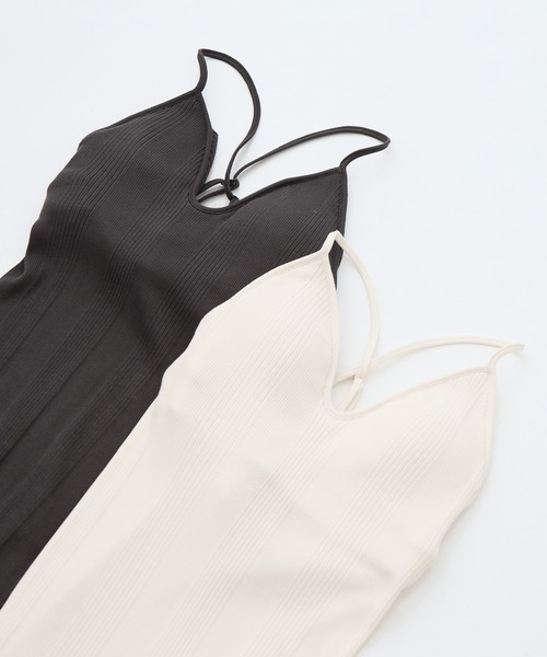 HAKUJI（ハクジ） キャミソール 「HAKUJI/ハクジ」Random rib bra