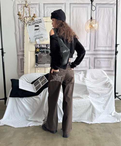 「SHAGGIE」 パンツ SMALL グレー レディース_画像6