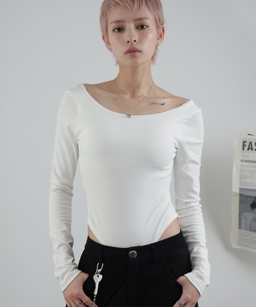 ULYSSES tシャツ バックオープンボディスーツ レディース : ZOZOTOWN 