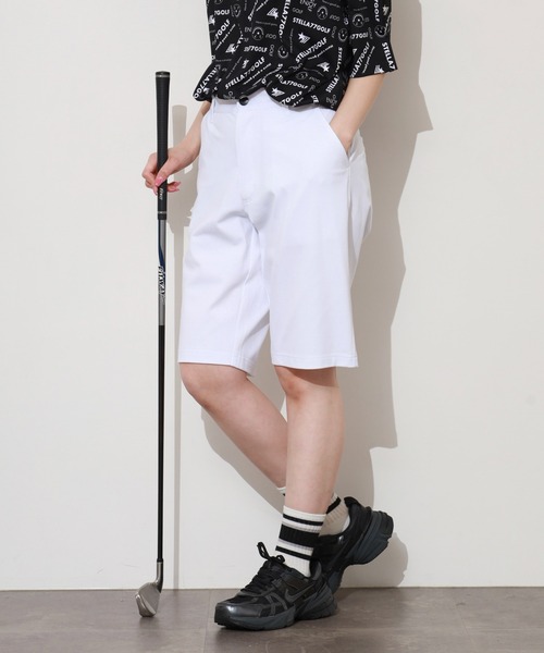 STELLA77GOLF パンツ COOLMAX接触冷感ショートパンツ メンズ