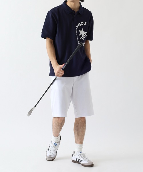STELLA77GOLF パンツ COOLMAX接触冷感ショートパンツ メンズ