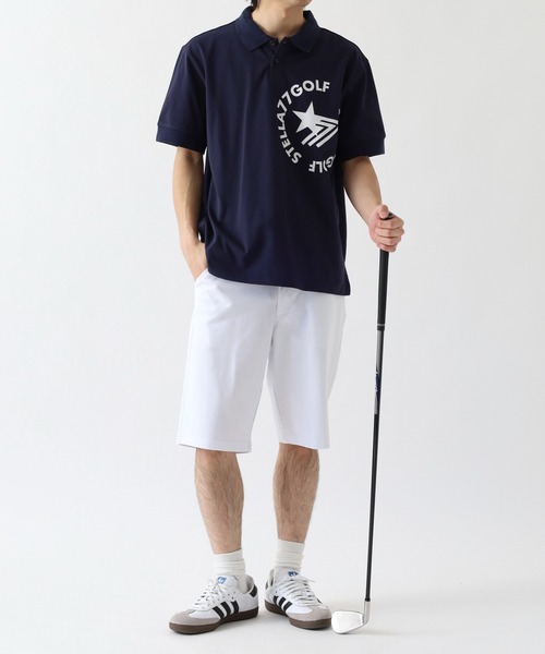STELLA77GOLF パンツ COOLMAX接触冷感ショートパンツ メンズ