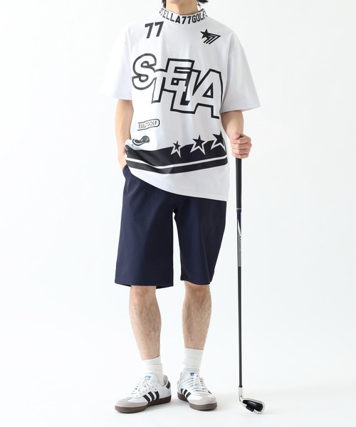 STELLA77GOLF パンツ COOLMAX接触冷感ショートパンツ メンズ