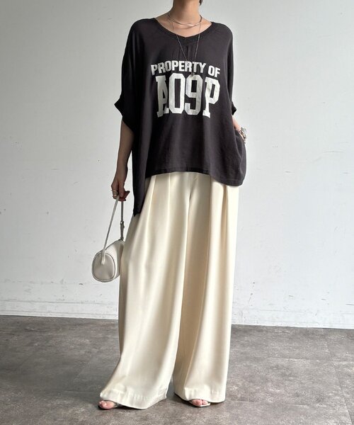 tシャツ シアーポンチョロゴTEE レディースの画像