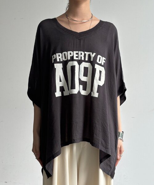 tシャツ シアーポンチョロゴTEE レディースの画像