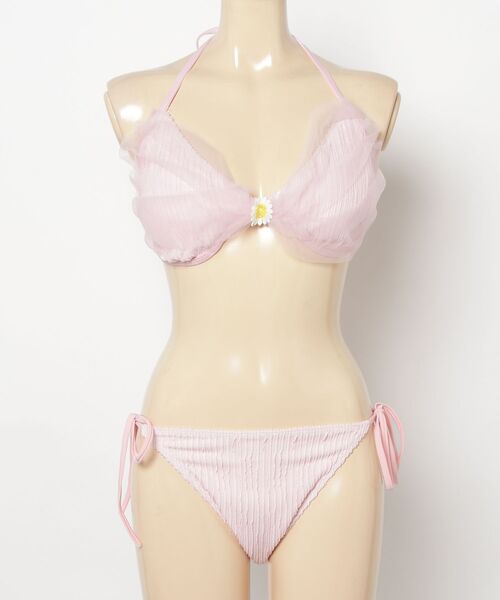 gossip!ロサンゼルス 水着 「Y2Kガーリー」レトロデイジー メッシュ