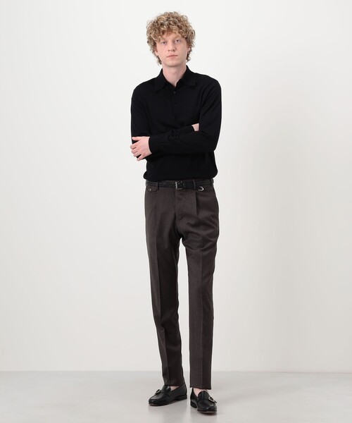 スラックス PT TRINO GENTS ウールストレッチ 1プリーツスラックス メンズの画像