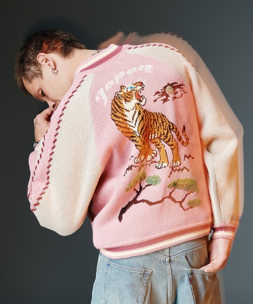 glamb（グラム） スカジャン Peace Tiger Knit Ska Jumper / ピース