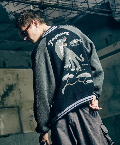 glamb（グラム） スカジャン Peace Tiger Knit Ska Jumper / ピース