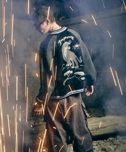 glamb（グラム） スカジャン Peace Tiger Knit Ska Jumper / ピース
