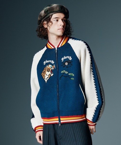 glamb（グラム） スカジャン Peace Tiger Knit Ska Jumper / ピース