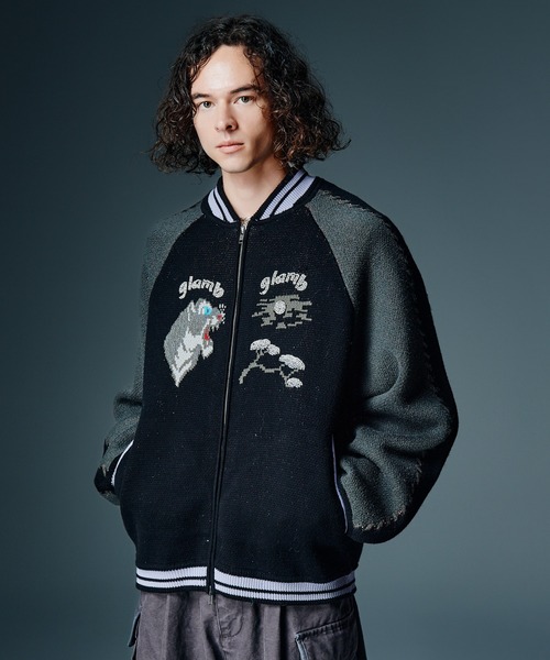glamb（グラム） スカジャン Peace Tiger Knit Ska Jumper / ピース