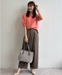 ワイドパンツ パンツ 「セットアップで着られる...の詳細画像2