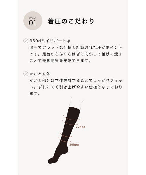 Mukii 靴下 着圧ソックス 光電子「kyasharin キャシャリン」2足セット