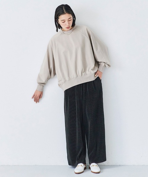 「avecmoi」 イージーパンツ X-LARGE ブラック レディース_画像4