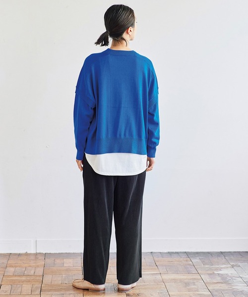 「avecmoi」 イージーパンツ X-LARGE ブラック レディース_画像8