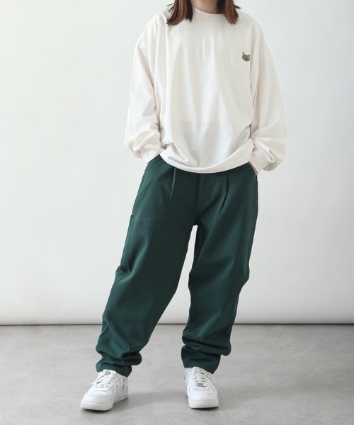 「ZIP FIVE」 長袖カットソー MEDIUM グリーン レディース_画像6