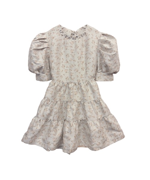 HONEY MI HONEY（ハニーミーハニー） ワンピース 半袖 floral jacquard