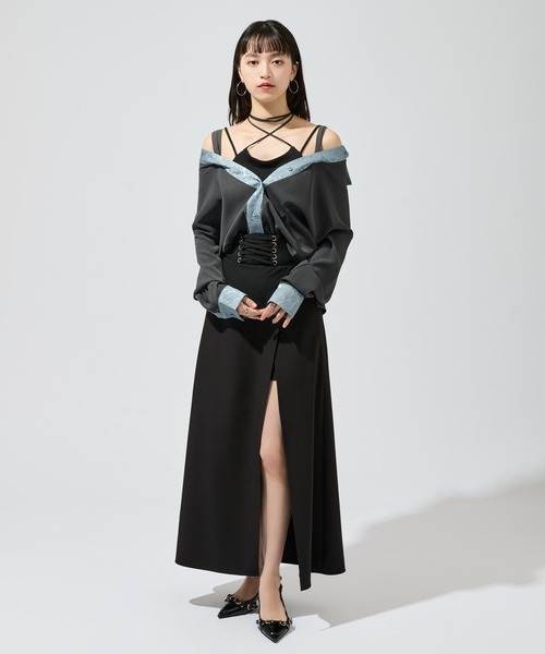 「Ellno de Mavie」 キュロット FREE ブラック レディース_画像7