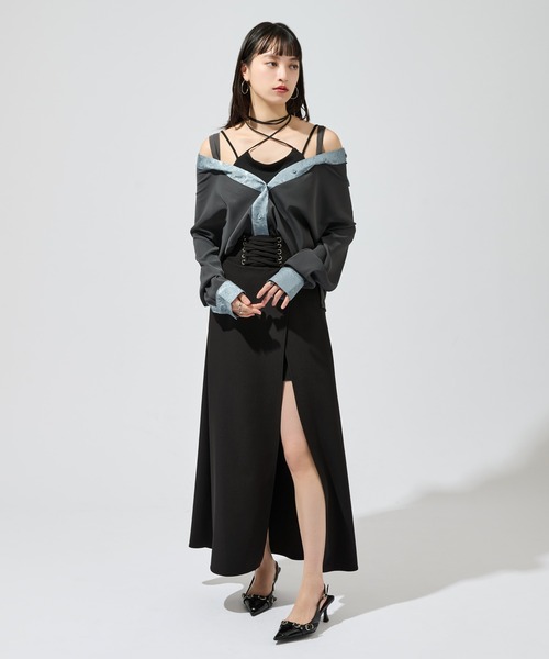 「Ellno de Mavie」 キュロット FREE ブラック レディース_画像8