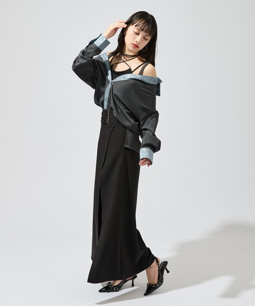 「Ellno de Mavie」 キュロット FREE ブラック レディース_画像9